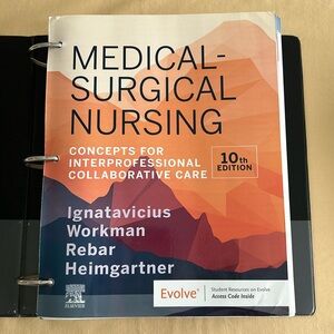 Medical-Surgical Nursing Textbook Binder ready  10th Edition